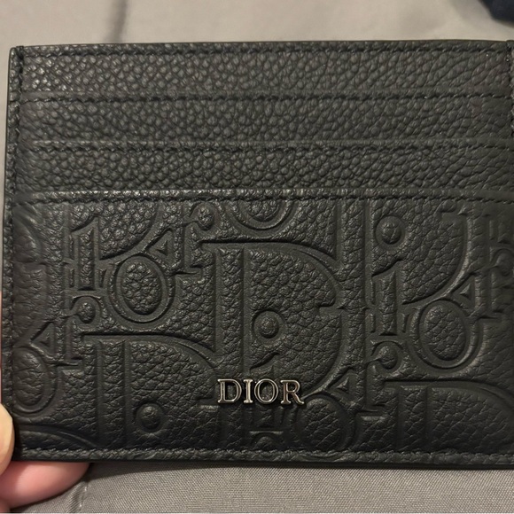 Dior Black Leather Card Holder - Picture 1 of 4
